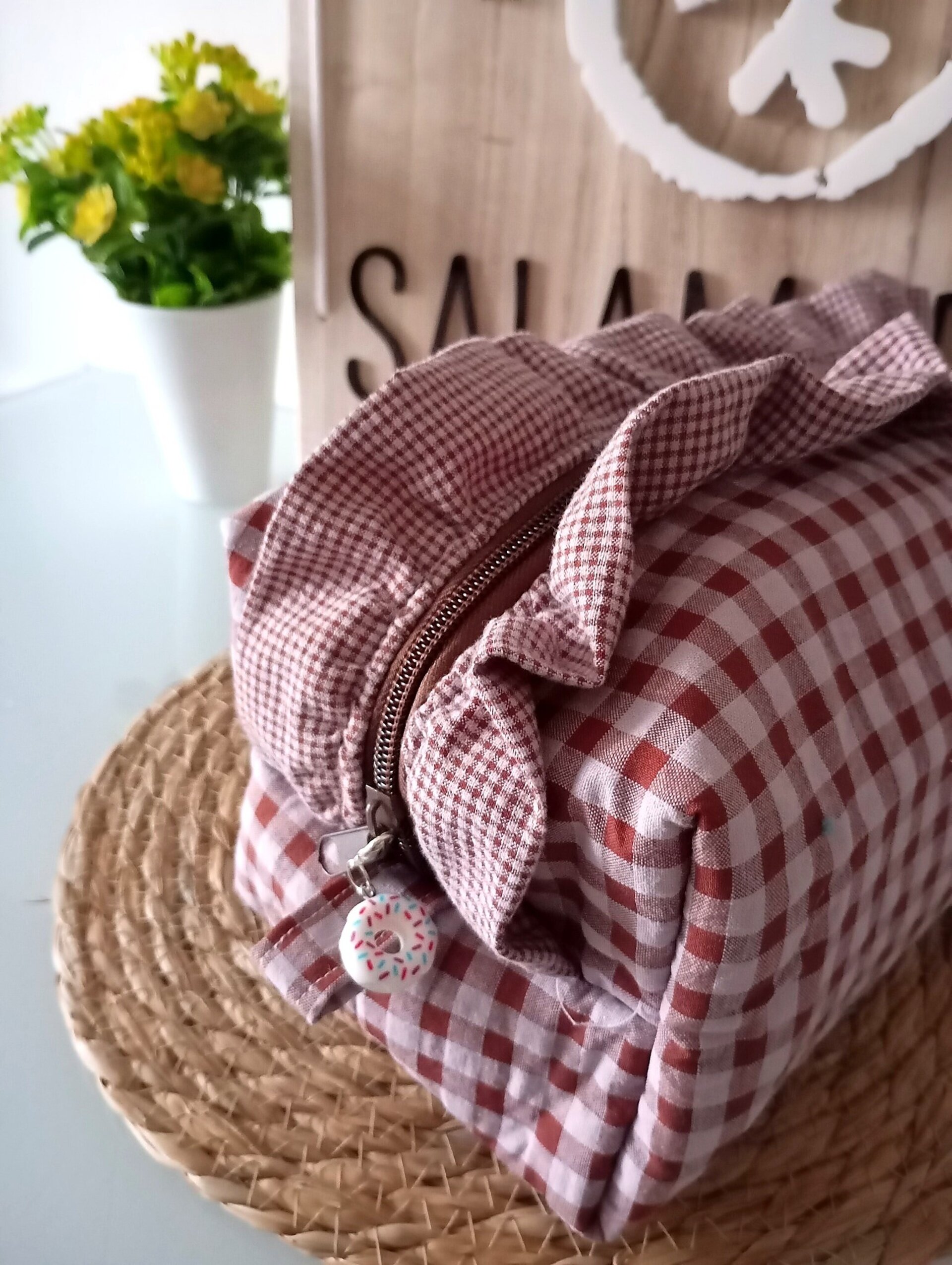 Rectangle con volante estampado Vichy (varios colores) - 9