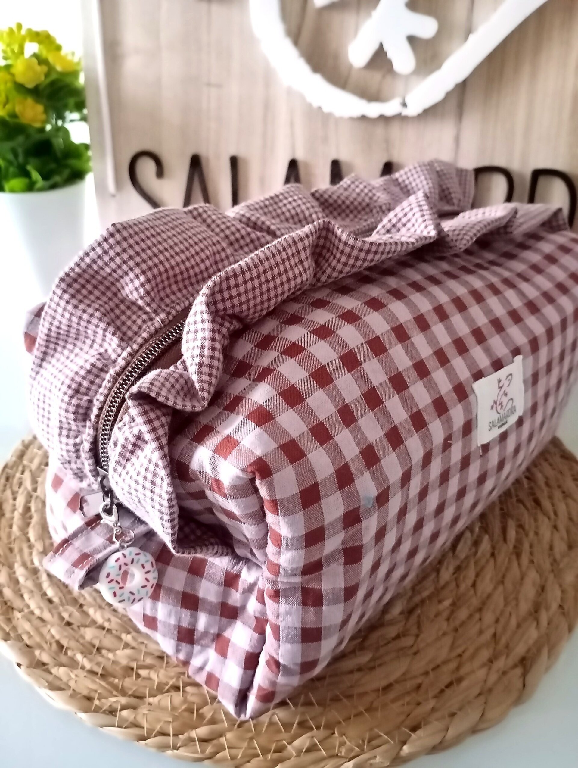 Rectangle con volante estampado Vichy (varios colores) - 3