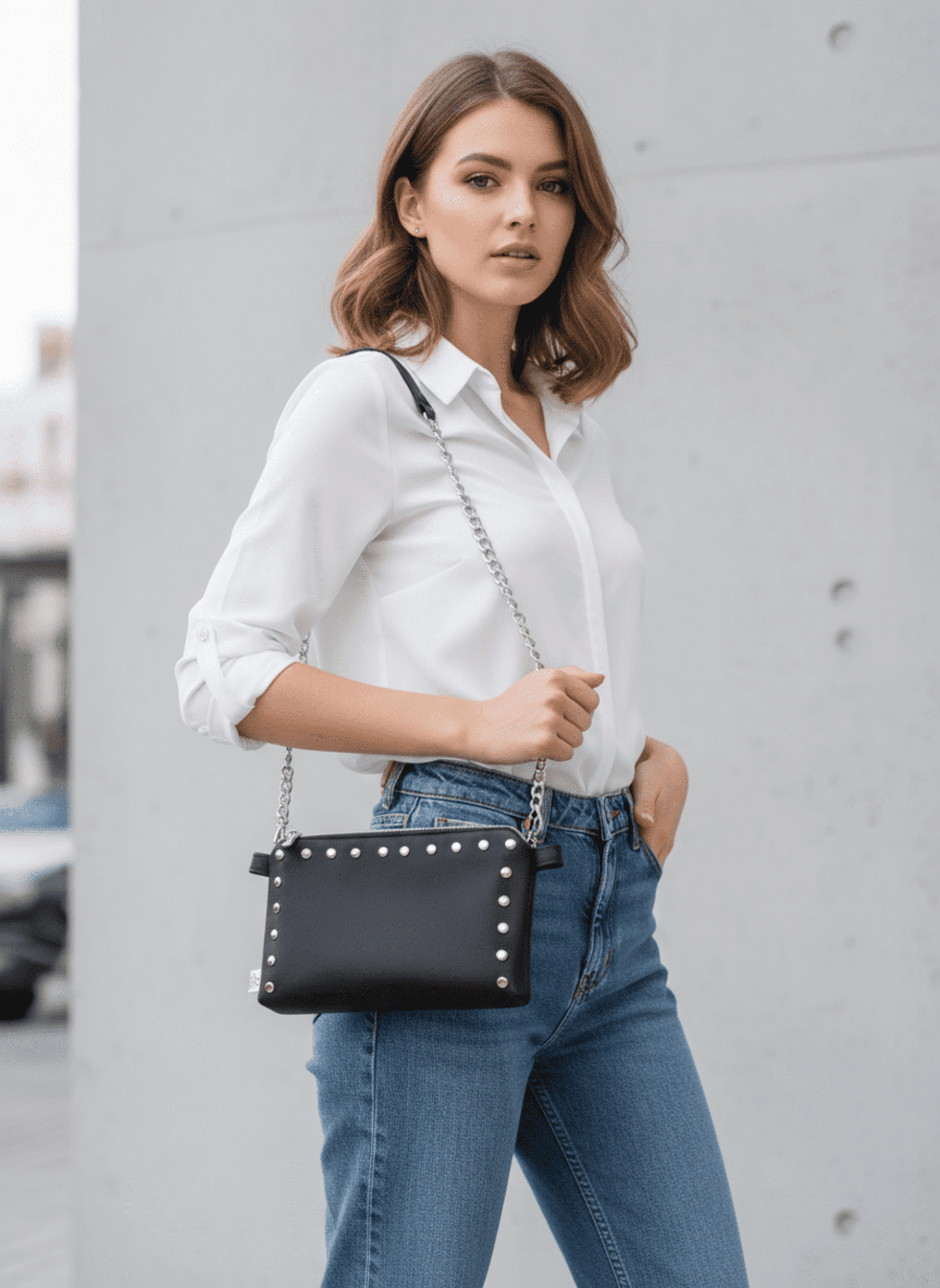 Bolso TEEN XL - Denim azul - 5